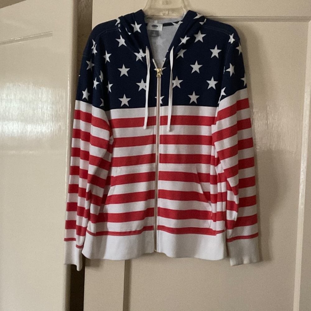 Patriotic Star and Stripe Hoodie